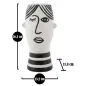 Wazon FACE 13,2X11,8X26,3 cm MIN 2